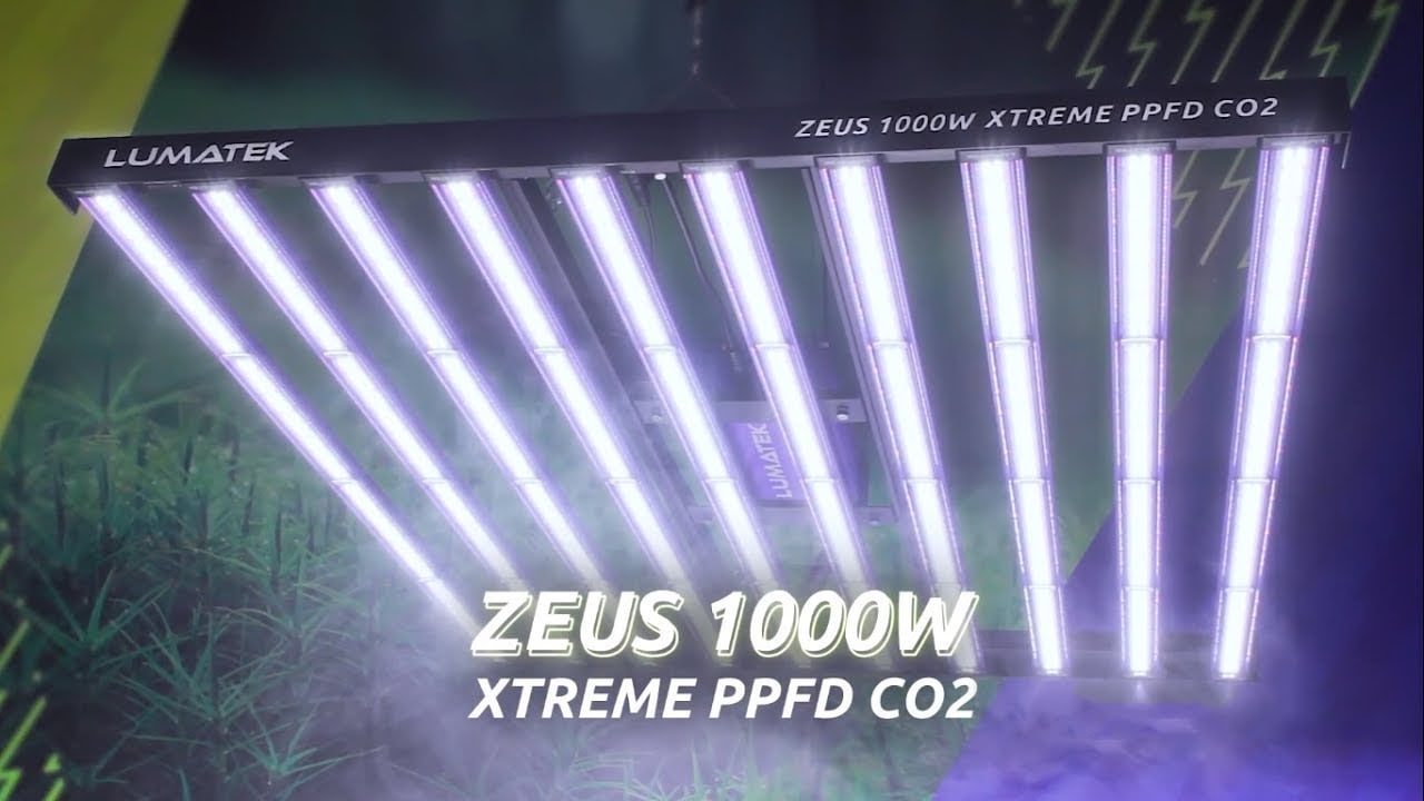 LUMATEK EU | ZEUS 1000W XTREME PPFD CO2  LED HORTICULTURAL LIGHTING ( SUB ITA/ENG/ESP/FRE)