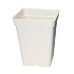 Maceta Cuadrada Blanca 6L 18x18x23cm
